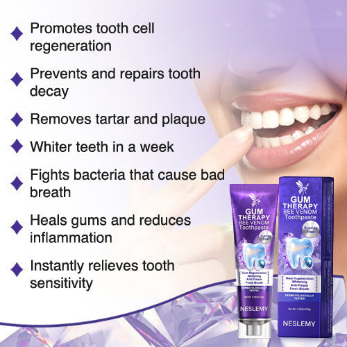 🔥Last Day 80% OFF 👨‍⚕️  NESLEMY® Bee Venom Dental Treatment Toothpaste