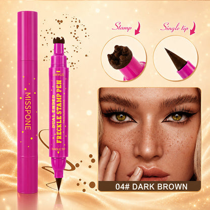 👑 3-in-1 Waterproof Freckle Stamp Pen & Fine-Tip Liner