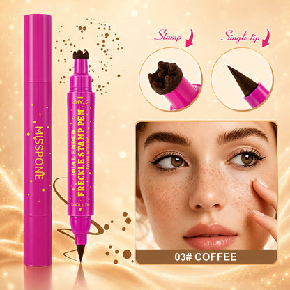 👑 3-in-1 Waterproof Freckle Stamp Pen & Fine-Tip Liner