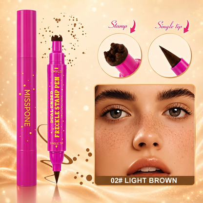 👑 3-in-1 Waterproof Freckle Stamp Pen & Fine-Tip Liner