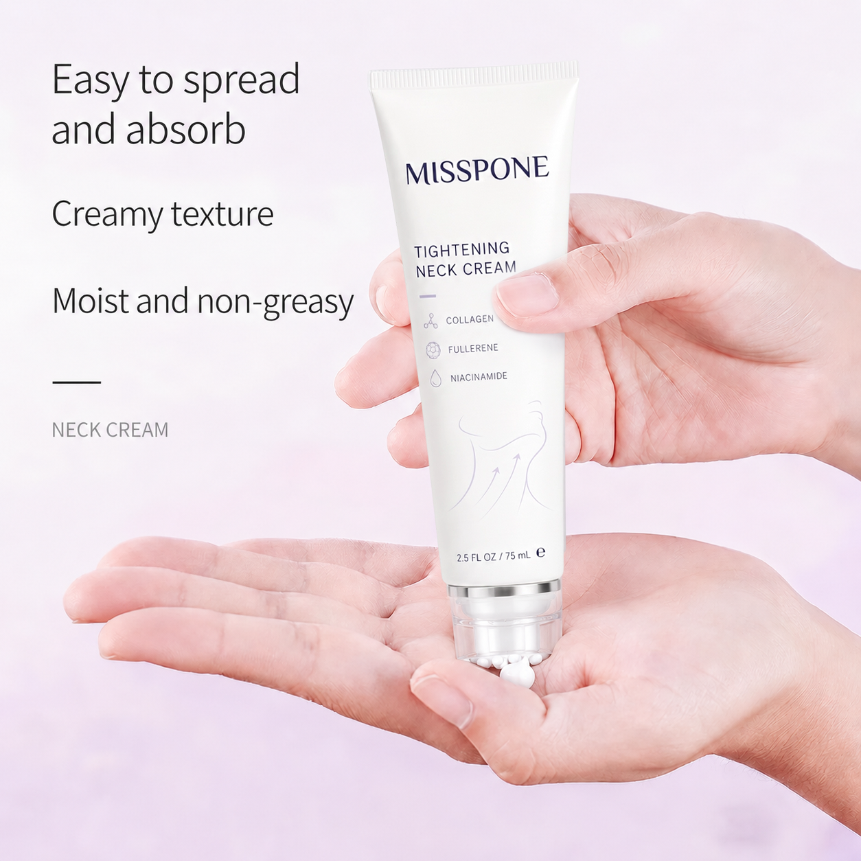 ✨ MISSPONE™ Instant Neck Lift Cream — 🧴 Infused with Retinol & Hyaluronic Acid | Firms the Neck, Reduces Wrinkles & Double Chin