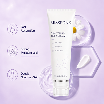 ✨ MISSPONE™ Instant Neck Lift Cream — 🧴 Infused with Retinol & Hyaluronic Acid | Firms the Neck, Reduces Wrinkles & Double Chin